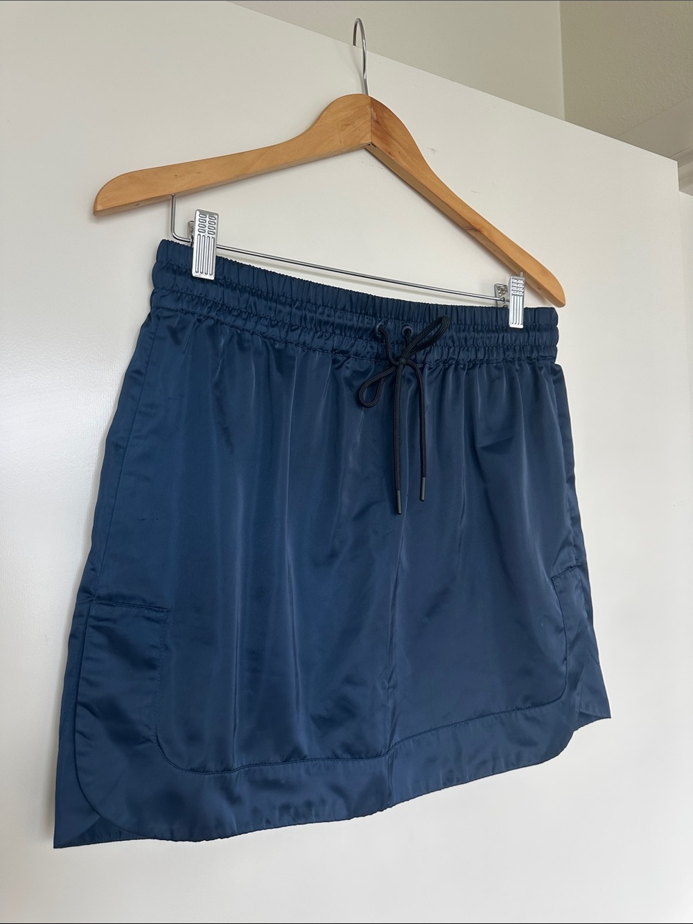 HUNTER - Navy Drawstring Skirt